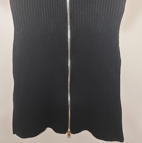 Zara Knit Zipper Stretch Dress - Picture 3 of 7
